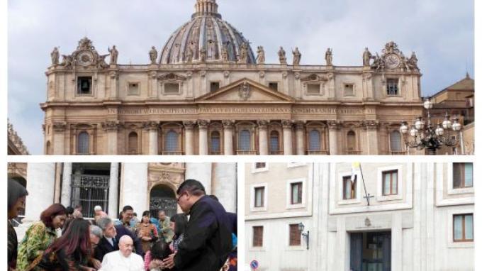 Melihat dari dekat Kediaman Paus Fransiskus dan Pohon Natal Raksasa di Vatikan